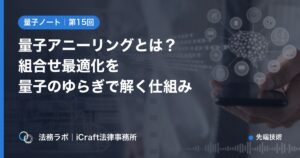 量子アニーリングとは？組合せ最適化を量子のゆらぎで解く仕組み（法務ラボ｜iCraft法律事務所）